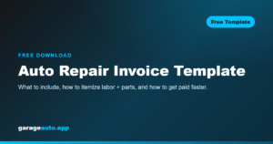 Auto repair invoice template — free printable for mechanics and auto shops
