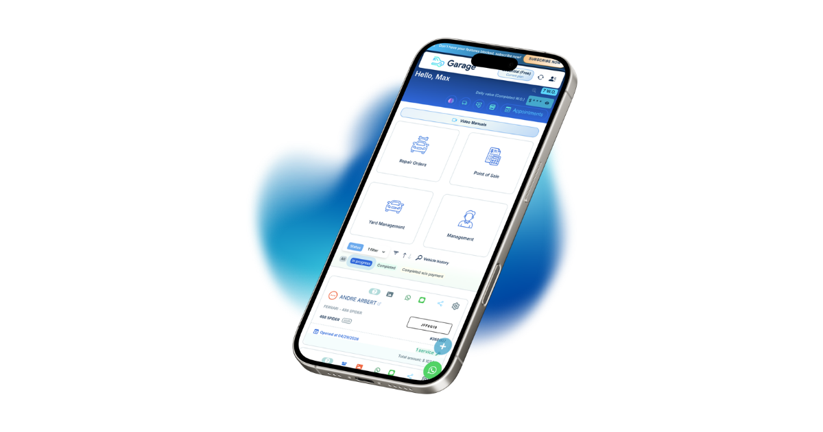 Auto Repair Shop Management Software | Garage App CA - Garage Auto